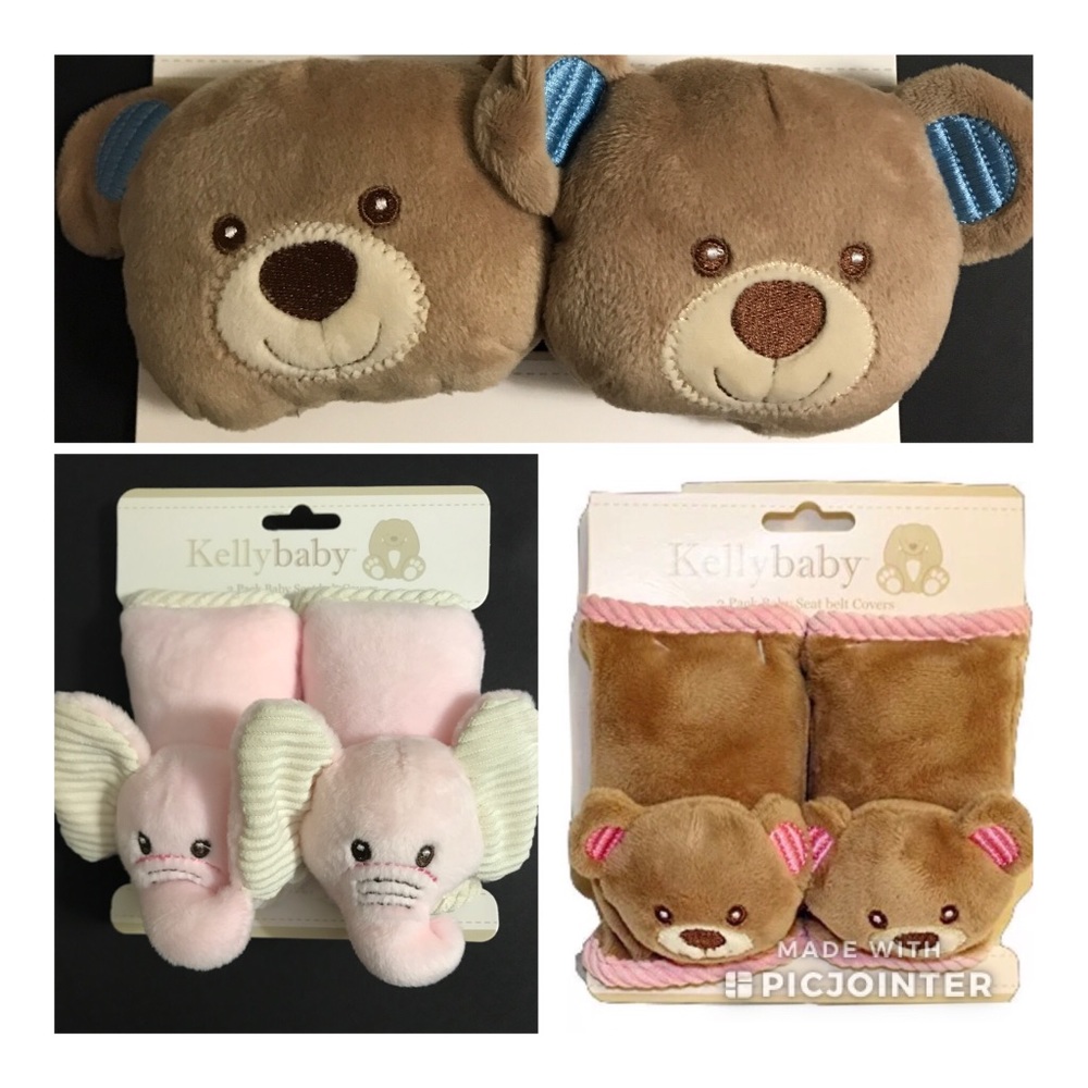 COPY - Baby Seat Belt Covers. 4 choices